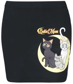 "Luna, Artemis & Diana" Short Skirt Black By Sailor Moon