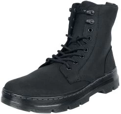 "Combs Leather - Black Milled Nubuck Wp" Laced Boots Black By Dr. Martens