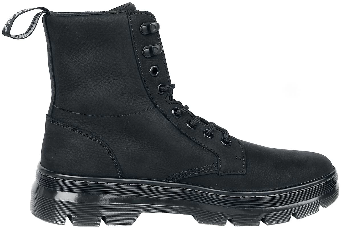"Combs Leather - Black Milled Nubuck Wp" Laced Boots Black By Dr. Martens 3 "Combs Leather - Black Milled Nubuck Wp" Laced Boots Black By Dr. Martens - Image 3