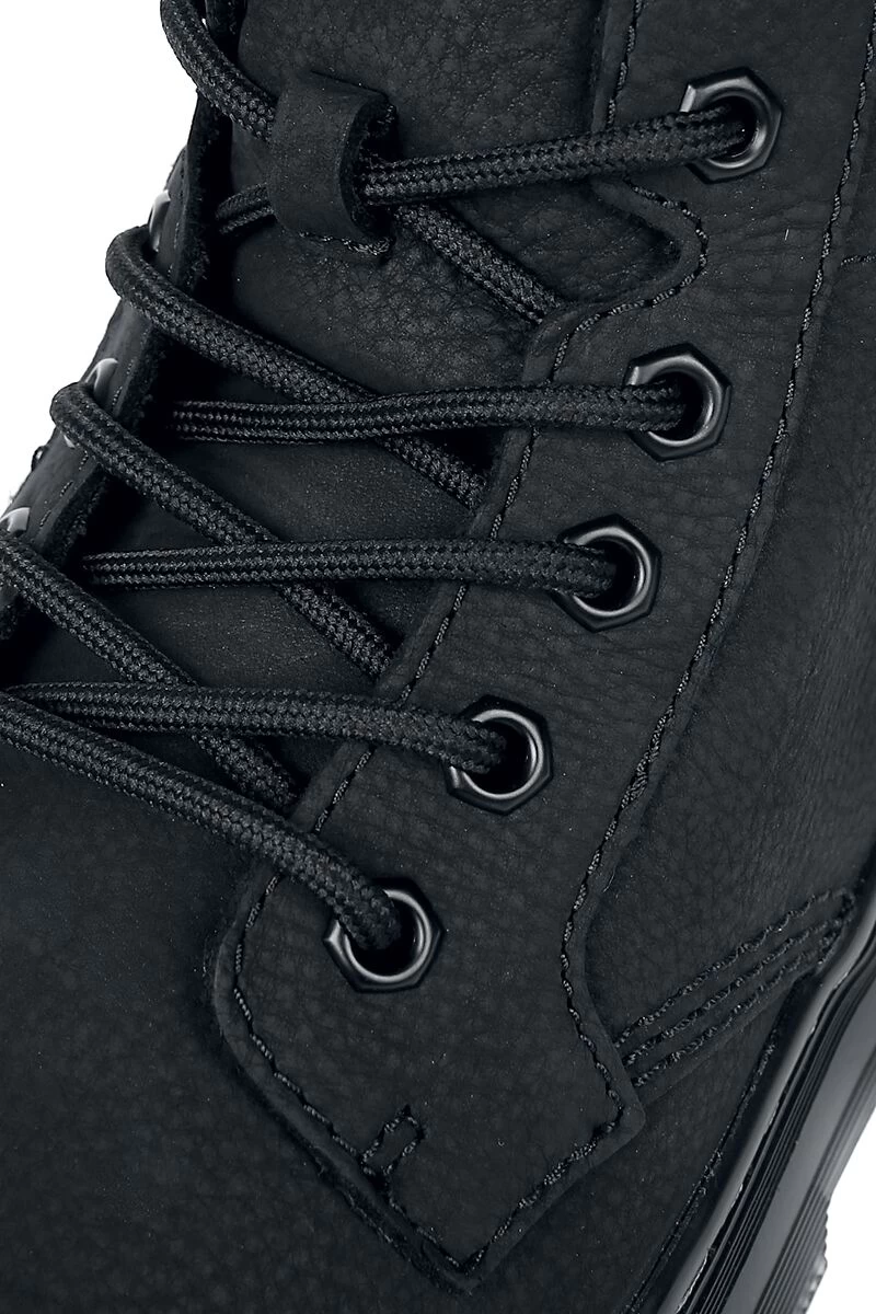 "Combs Leather - Black Milled Nubuck Wp" Laced Boots Black By Dr. Martens 7 "Combs Leather - Black Milled Nubuck Wp" Laced Boots Black By Dr. Martens - Image 7