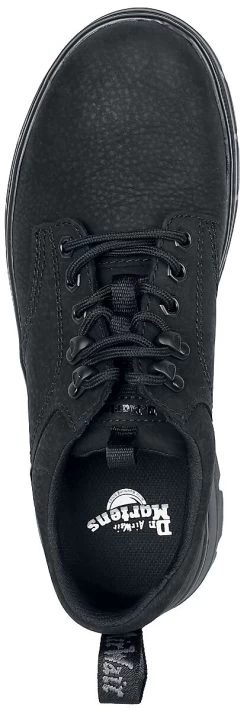 "Reeder Leather - Black Milled Nubuck Wp" Lace-up Shoe Black By Dr. Martens -Fashion Lady Clothing Shop 536910a5