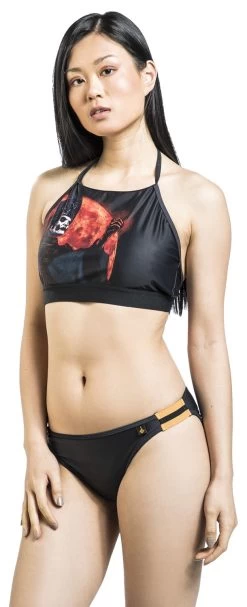 "EMP Signature Collection" Bikini Set Black-orange By Ghost -Fashion Lady Clothing Shop 536990wa
