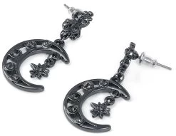 "Black Moon" Earring Black By Gothicana By EMP -Fashion Lady Clothing Shop 537383a4
