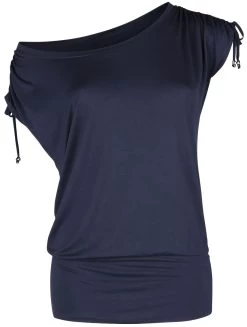 "Gentle On My Mind" T-Shirt Dark Blue By Black Premium By EMP