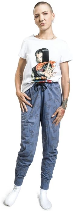 "Z - Android 17" Pyjama White-blue By Dragon Ball -Fashion Lady Clothing Shop 537571wa