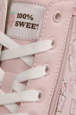 "Milk" Sneakers High Light Pink By Pusheen -Fashion Lady Clothing Shop 538741d