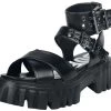 "Lion Choker Vegan" Sandal Black By Buffalo
