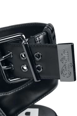 "Lion Choker Vegan" Sandal Black By Buffalo -Fashion Lady Clothing Shop 539097d