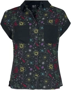 "Andromeda Shirt" Short-sleeved Shirt Multicolour By Hell Bunny