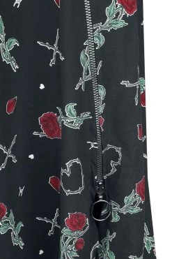 "Rzoey Skirt" Medium-length Skirt Black-red By Hell Bunny 5 "Rzoey Skirt" Medium-length Skirt Black-red By Hell Bunny -Fashion Lady Clothing Shop 539329d