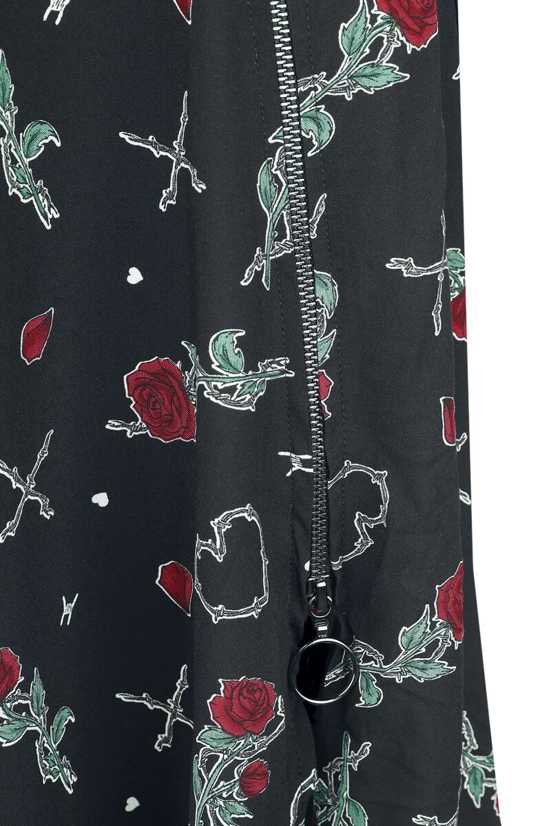 "Rzoey Skirt" Medium-length Skirt Black-red By Hell Bunny 3 "Rzoey Skirt" Medium-length Skirt Black-red By Hell Bunny - Image 3