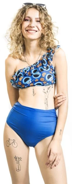 "Cookie Universe" Bikini Set Blue By Sesame Street 14 "Cookie Universe" Bikini Set Blue By Sesame Street -Fashion Lady Clothing Shop 541723wa