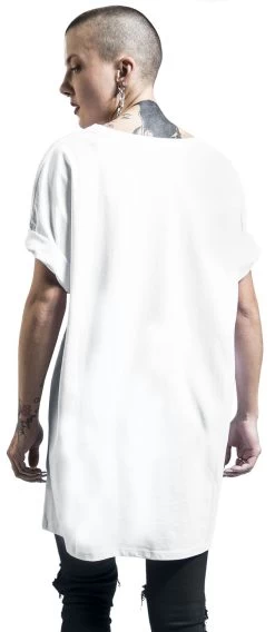 "Back Up" T-Shirt White By Alice In Wonderland -Fashion Lady Clothing Shop 543248wb