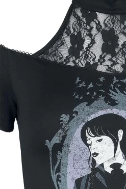 "Mirror" T-Shirt Black By Wednesday -Fashion Lady Clothing Shop 549422d