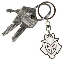 "Samurai Logo" Keyring Pendant White-black-red By G2 Esports -Fashion Lady Clothing Shop 550808d